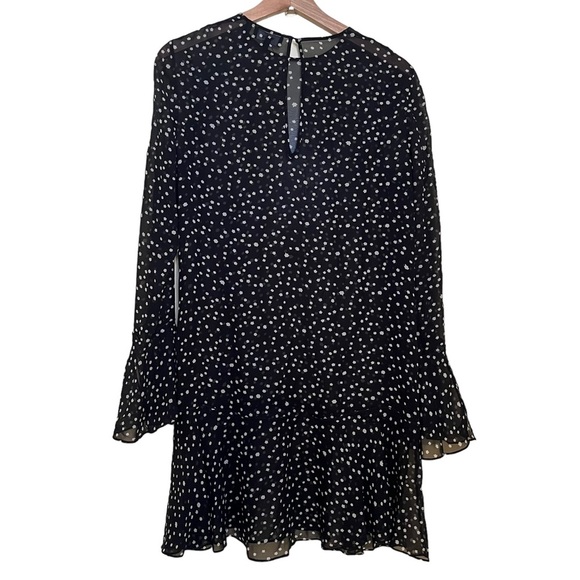 Theory Marah Star Dress in Black & Ivory - Picture 7 of 10
